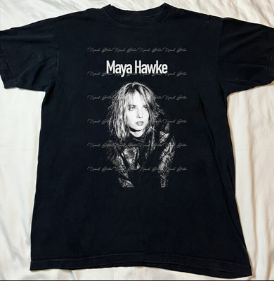 Maya Hawke Black Cotton Shirt Full size S-5XL Unisex L215