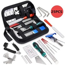 25X Gitarre Reparatur Werkzeug Set Gitarren Reinigung Wartungs Gitarrenpflegeset