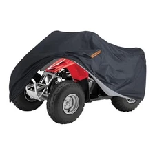  Black ATV Cover Waterproof Heavy Duty 4 Wheeler Quad Cover 82.7*47.2*45.2 in