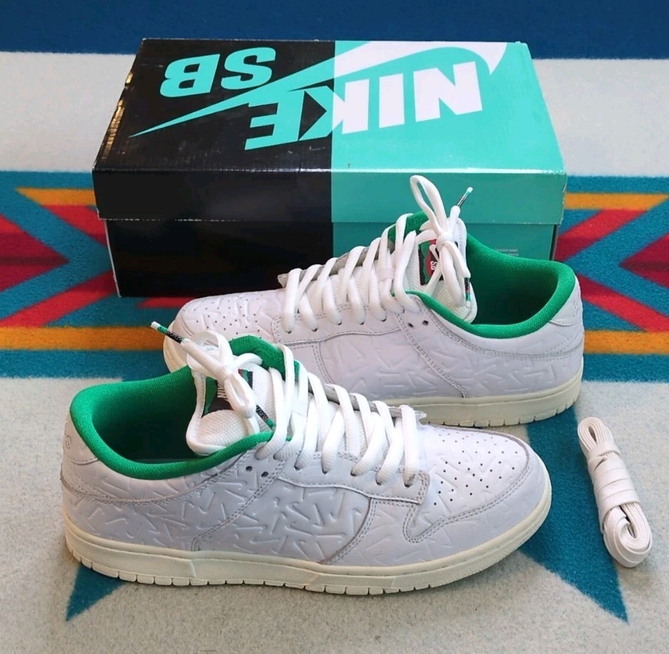 Nike SB Dunk Low OG QS 2 x Ben-G Lucid Green CU3846-100 Shoes Sneakers Size 9.5