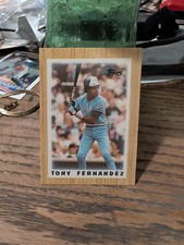 1987 Topps Major League Leaders Mini Tony Fernandez #75 Blue Jays Shortstop VG