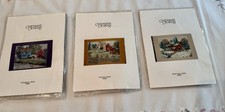 3 NEW Candamar Designs Counted Cross Stitch Kits Spring Fall  Winter