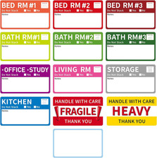 705 Pcs Moving Labels for Boxes, 3.4" x 2", Multicolor