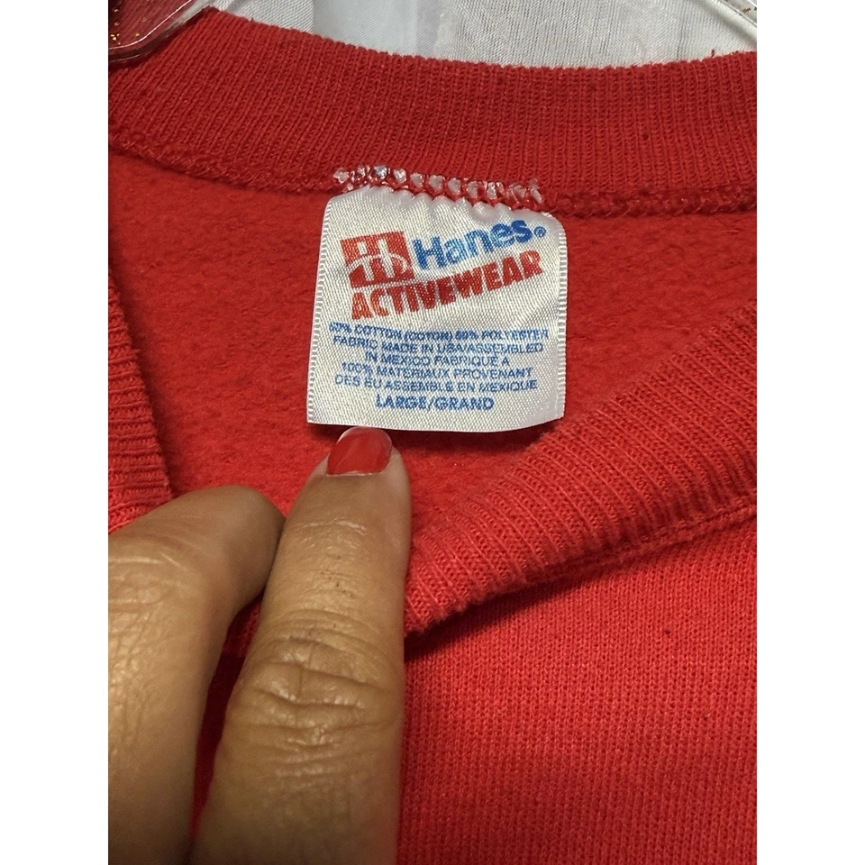 Sudadera De Colección 1996 Looney Tunes Georgia Bulldogs Cuello Redondo L Hanes Collegeware Foto 4 de 4