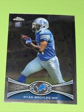 2012 Topps Chrome Rookie Card #186 Ryan Broyles Detroit Lions. rookie card picture