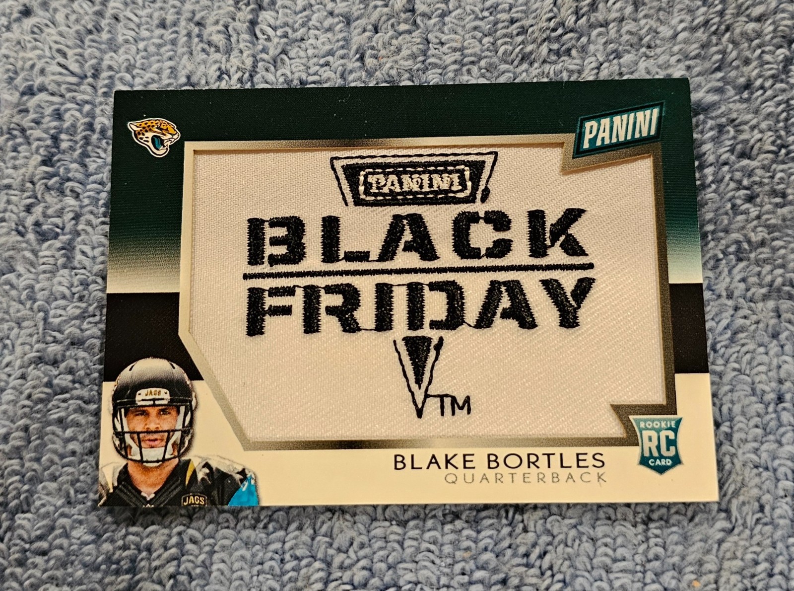 Blake Bortles Bowman Sterling Jumbo Rookie Patch #BB Black Refractor