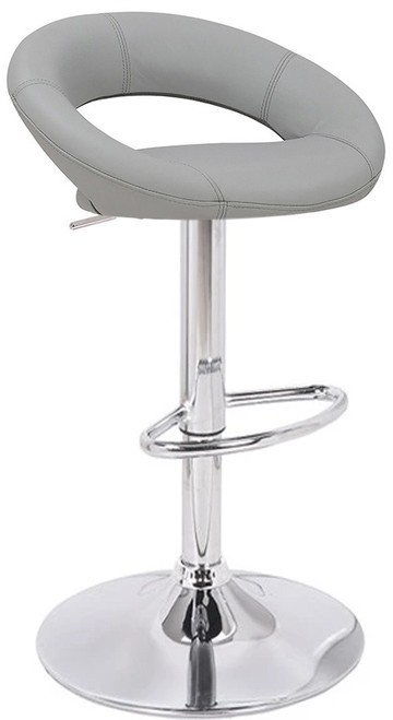Sorrento Real Leather Kitchen and Breakfast Bar Stool - Height Adjustable Swivel