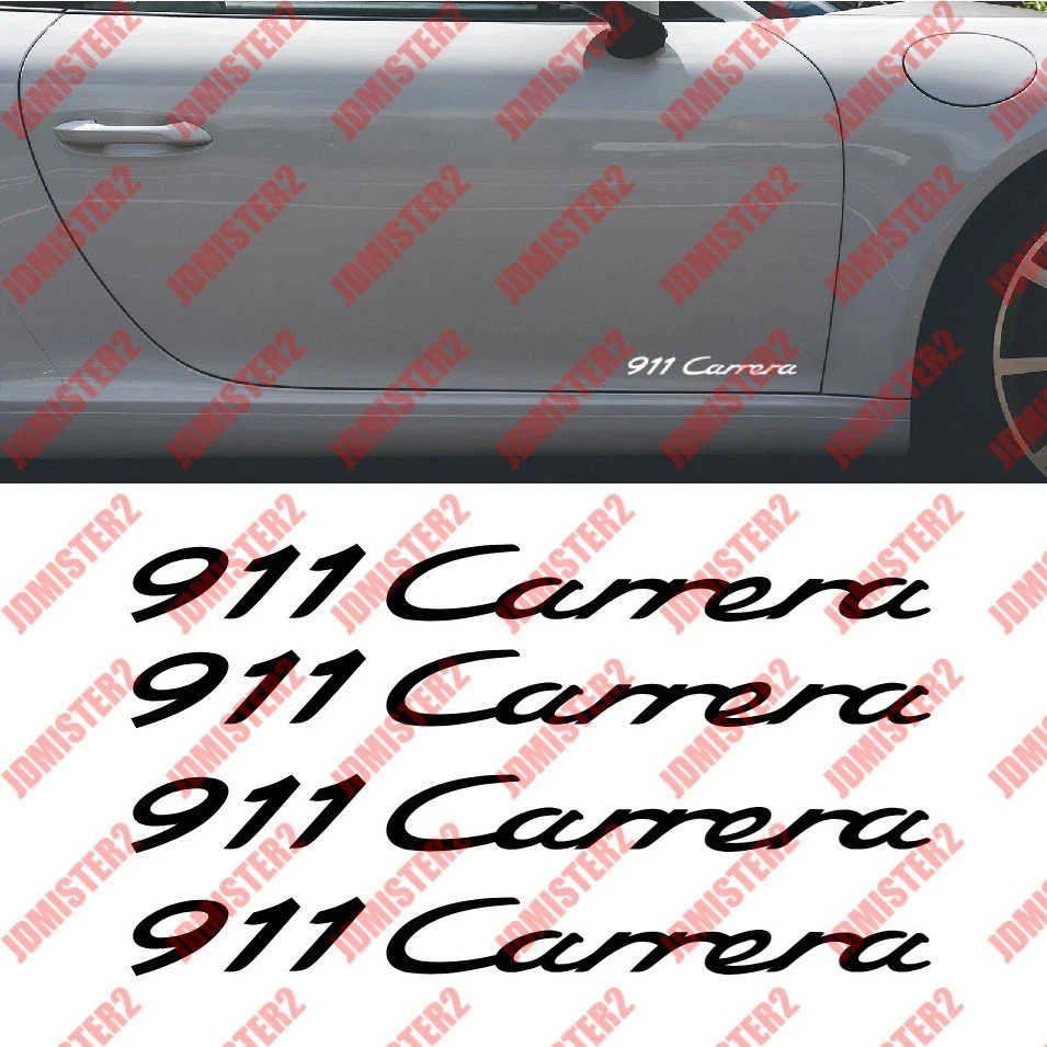911 Carrera Side Decal Carrera 4 Carrera 4S Die Cut Vinyl Sticker - Any Color
