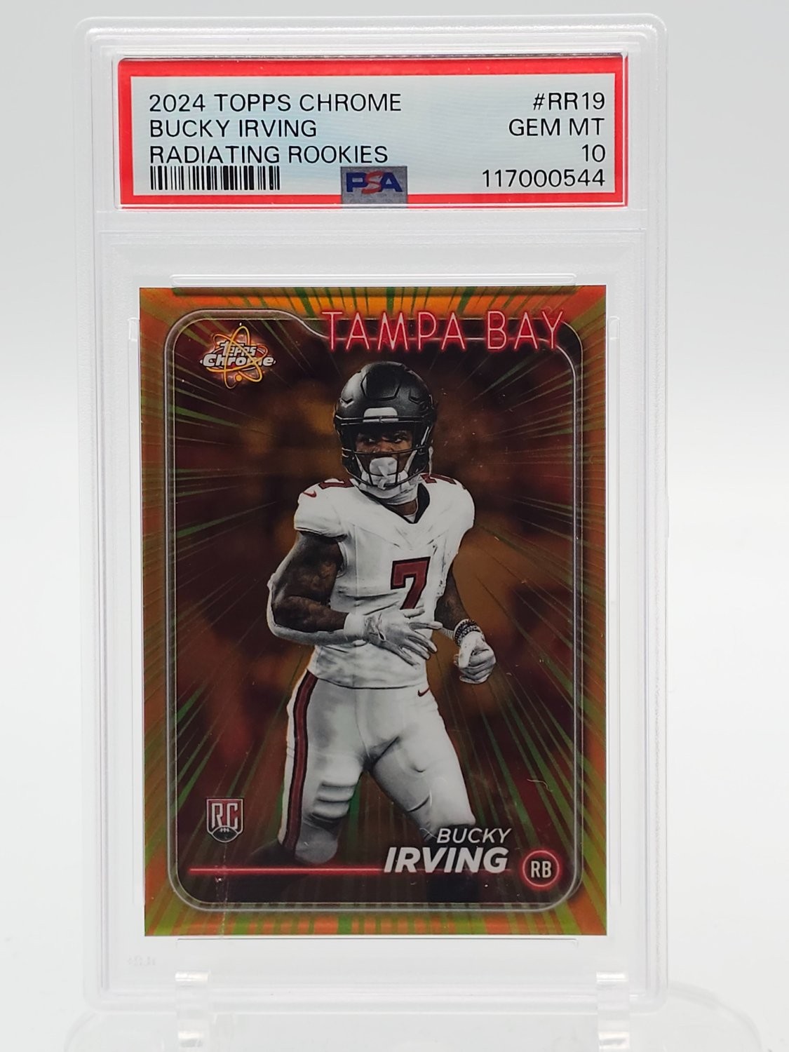Bucky Irving Topps Chrome Radiating Rookies #RR19 Base