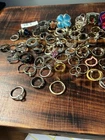 Huge Bulk Ring Lot Vintage to Modern Costume Jewelry Estate Sale All SZ UNTESTED