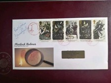 David Burke Sherlock Holmes Signed First Day Cover