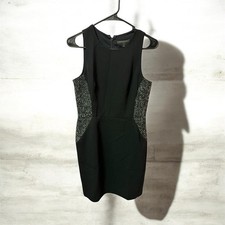 Banana Republic women's black dress, size 4, fitted, sleeveless.