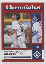 2023 Panini Chronicles Red 8/100 Peyton Graham #32 0yd8