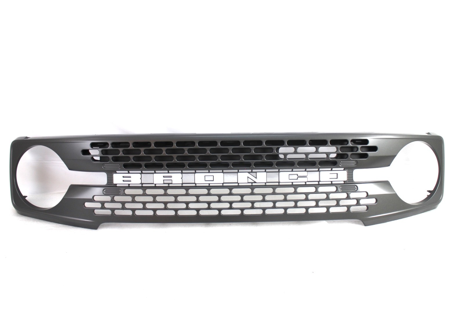 OEM front bumper upper grille insert trim Gray M7 for 2021- 2026 Ford Bronco
