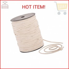 Macrame Cord 4mm x 240yd  100 Natual Cotton Macrame Rope  3 Strand Twisted Co
