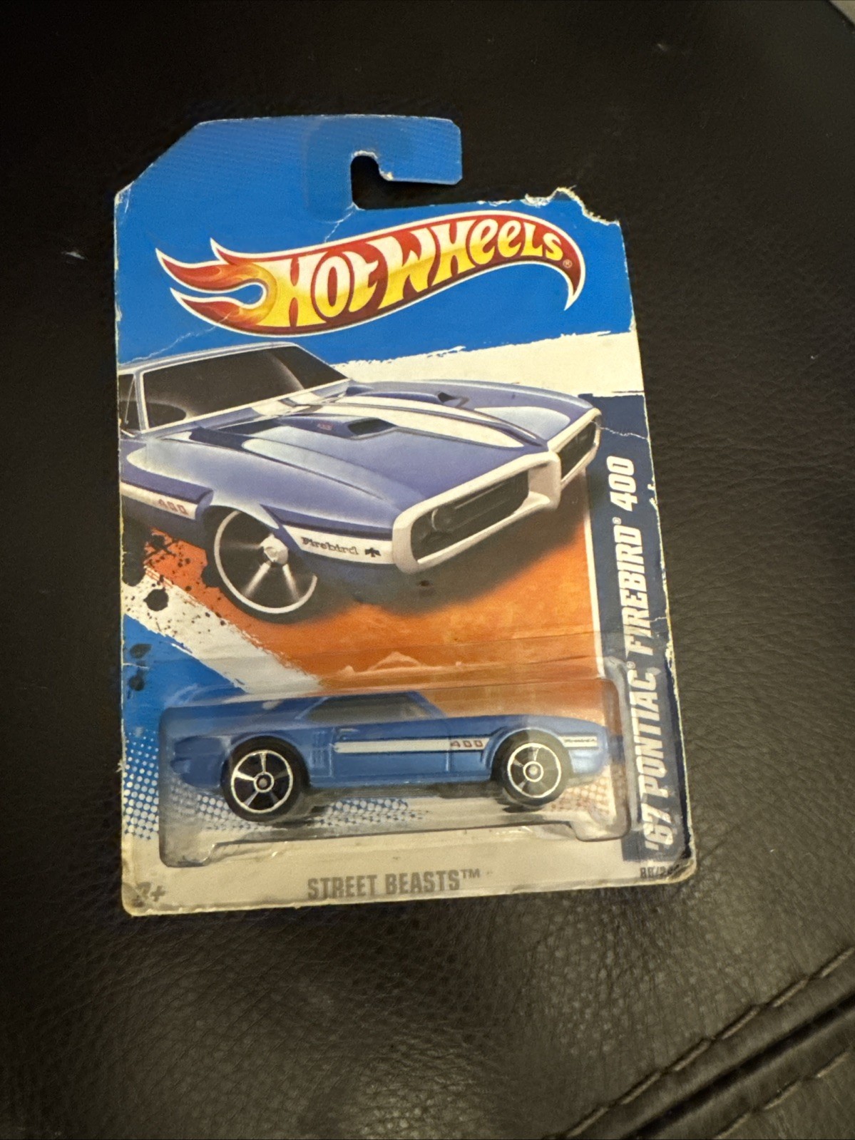 HOT WHEELS 2011 ’67 PONTIAC FIREBIRD 400  STREET BEASTS 6/10 86/244 VHTF Color