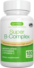 Igennus Super B-Complex Methylated B-Vitamins, MTHFR Supplement with Methylfolat