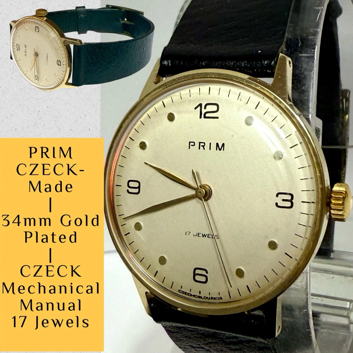 Prim Gold Plated Case Wristwatches for sale | eBay