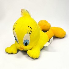 Vintage Tweety Bird Plush Looney Tunes 1997 Laying Yellow Bird Warner Bros 8