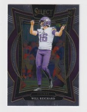 2024 PANINI SELECT FOOTBALL WILL REICHARD CONCOURSE LEVEL ROOKIE CARD 21. rookie card picture