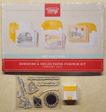 STAMPIN UP PAPER PUMPKIN  SUNSHINE  SMILES  FULL KIT, 9 CARDS, FROG/TURTLE 