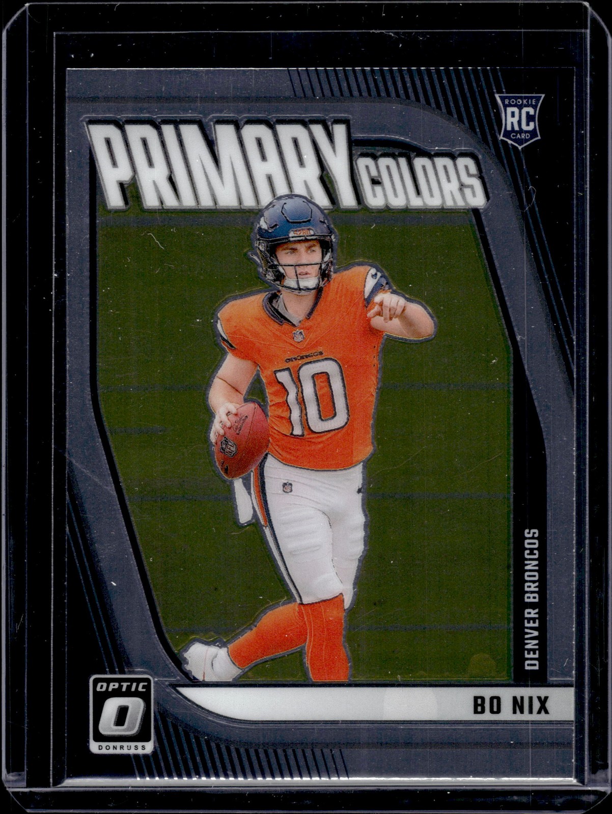 2024 Donruss Optic #4 Bo Nix Rookie Primary Colors Broncos RC