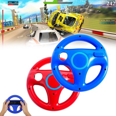 2pcs Racing Steering Wheel lenkrad for Wii Remote Game Controller Mario Kart
