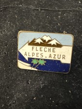 Pin’s Broche Ski Montagne Flèche Alpes Azur