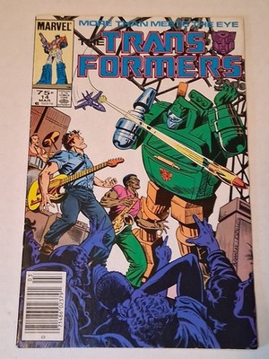 Transformers Marvel U.S. Issue #14 1986 Newsstand Springstern SEE DESCRIPTION