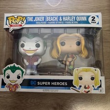 Funko POP! The Joker [Beach] & Harley Quinn 2 Pack, Heroes, Opened, collectibles