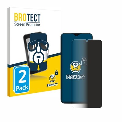 2x Blickschutz Folie für Honor X6b Displayschutz Privacy
