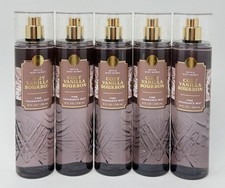 5 NEW BATH  BODY WORKS COZY VANILLA BOURBON FINE FRAGRANCE MIST BODY SPRAY 8 OZ