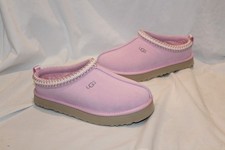 UGG TAZZ PLATFORM SUEDE SHEARLING LINED SLIPPER PYD PINK YOUTH 5 WOMEN 6.5-7 NEW