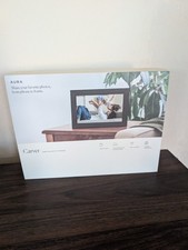 New Aura Carver Gravel Digital Picture Frame 10.5"X2.1"X7.3" WiFi Gravel