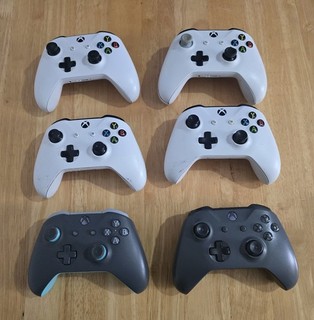 Paquete de 6 controladores originales Microsoft Xbox One/S repuestos o reparaciones defectuosos