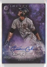 2016 Bowman Inception Prospect Auto Purple 85/150 Hunter Cole #PA-HC Auto 7eo