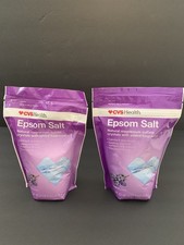 CVS Health Epsom Salt Lavender Scented Magnesium Sulfate Crystals 1 LB 6 Oz 624g