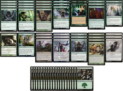 Custom Mono Green Elf Ramp Deck - Modern Legal - 60 Cards - MTG