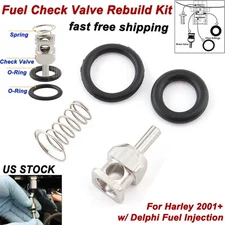 Fuel Check Valve Rebuild Kit O-Ring Spring For Harley Touring Sportster 2001+