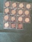 1958 And 1958-D #15 Coins Franklin Silver Half Dollars Brilliant Gem 15 Coins