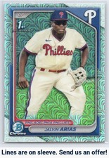 2024 Bowman Chrome #BCP-226 Jalvin Arias Prospects Mojo Refractors