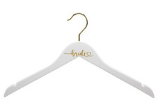 Bride Heart Wedding Hanger, Engraved Painted Bride Heart, Bridal Wedding Gift