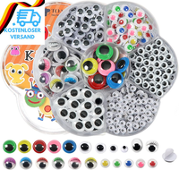 Toaob 770 StüCk Runde Selbstklebend Wackelaugen Bunt 4Mm Bis 12Mm Kunststoff Aug