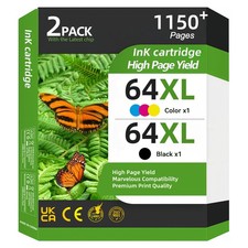 64XL 64 Ink Cartridges for HP 64 XL Envy 6200 6255 7155 7800 7855 7858 7864 Lot