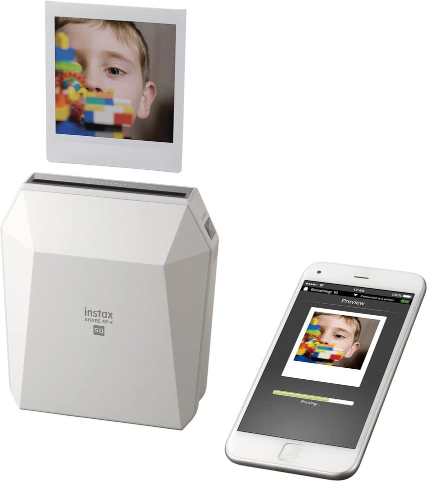 Fujifilm - instax SHARE SP-3 Portable Photo Printer - White - Image 4 of 4