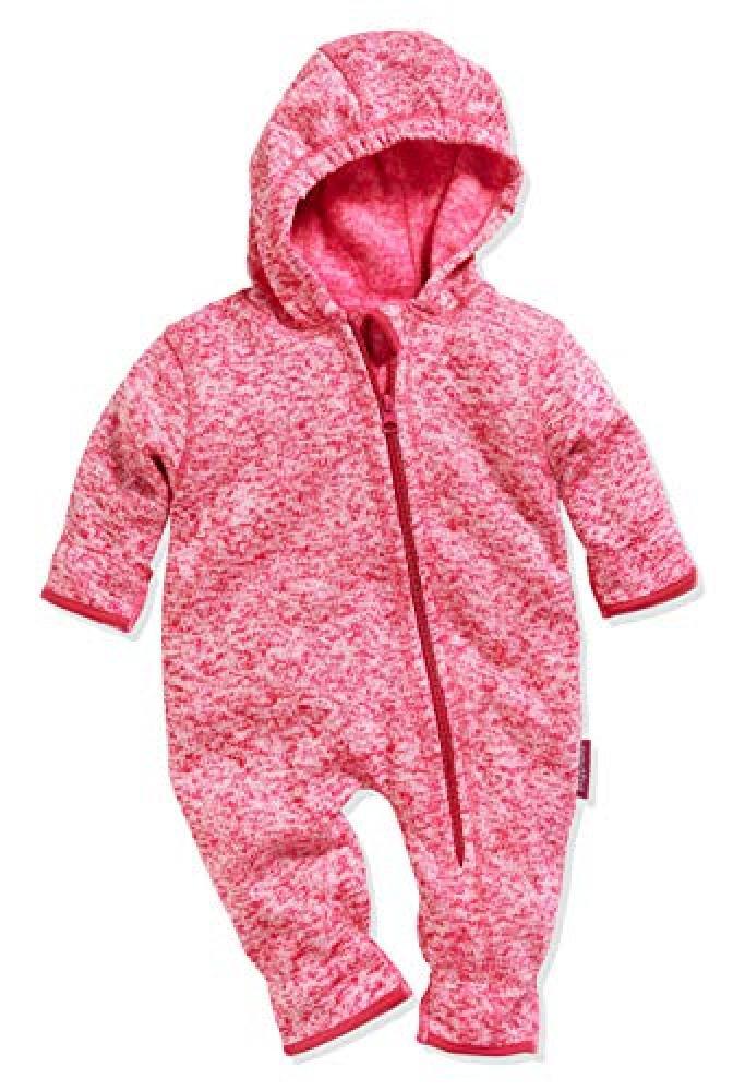 (TG. 62) Playshoes Strickfleece-Overall Tuta da Neve, Rosa (Pink 18), 62 Unisex-