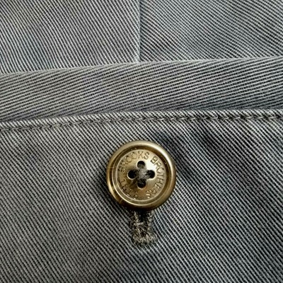 Pantalon Chino Brooks Brothers Advantage - Taille W38 L32, Bleu Marine, 100% Coton, Occasion Très Bon état
