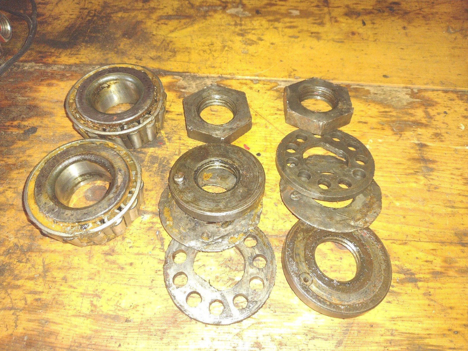 Farmall F20 Tractor Front Wheel Outer Bearings Spacers Locks Nuts IHC