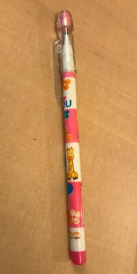 Nachfüllbarer Bleistift mit Radiergummi Tier bedruckt Kinder 