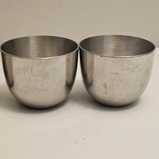 Kirk Stieff Pewter Thomas Jefferson Monticello P50 Cups Set of 2 (ENGRAVED)
